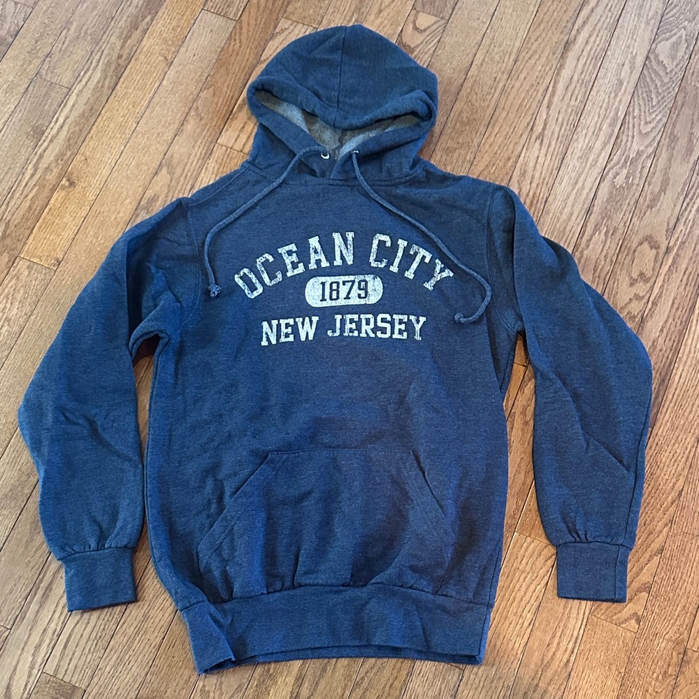 Ocean City New Jersey logo Navy Blue Hoodie size S